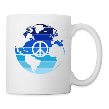 Peace - Tasse - Weiß - Rechts