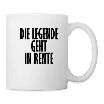 Abschied Kollege Kollegen Rente Pension Ruhestand - Tasse - Weiß - Rechts