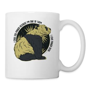 I Love Panda | Statement quote panda bear gift - Mug - white - Right