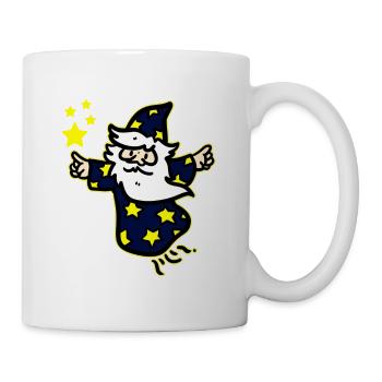 Étoile ciel nuages magicien nuit magicien étincelle - Mug blanc - blanc - Droite