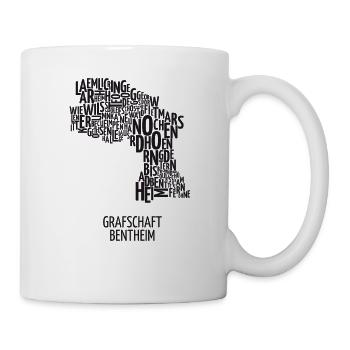 Grafschaft Bentheim Shirt Niedergrafschaft - Tasse - Weiß - Rechts