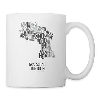 Grafschaft Bentheim TShirt Geschenk - Tasse - Weiß - Rechts