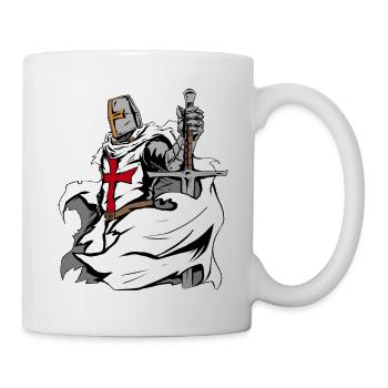L’épée des Templiers Croix Deus Vult - Mug blanc - blanc - Droite