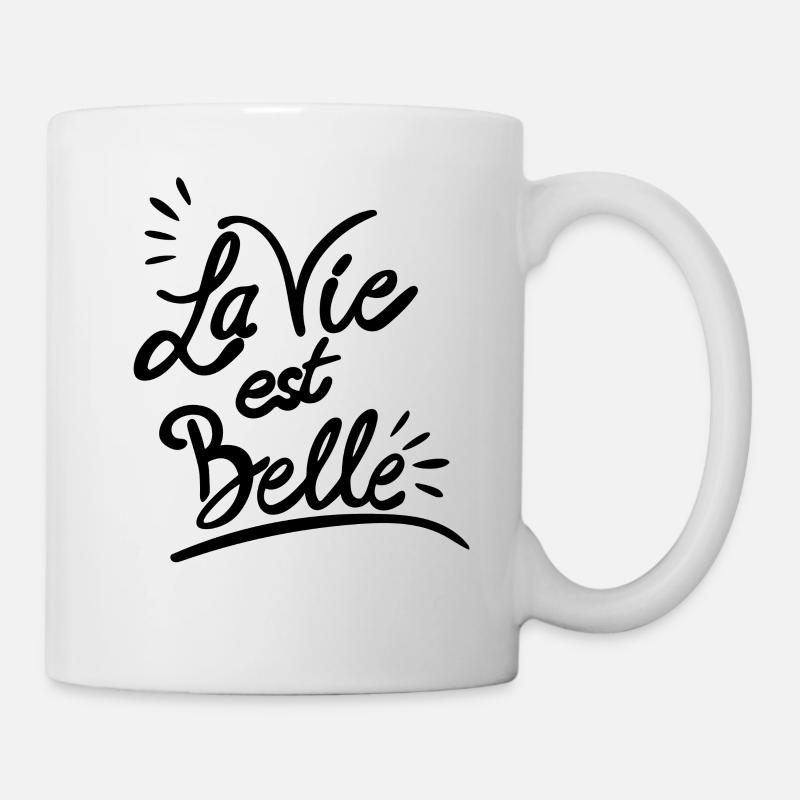 La vie est belle - Mug blanc - blanc