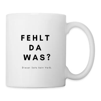 RECHTSCHREIBUNG COOLER SPRUCH GESCHENKIDEE LEHRER - Tasse - Weiß - Rechts
