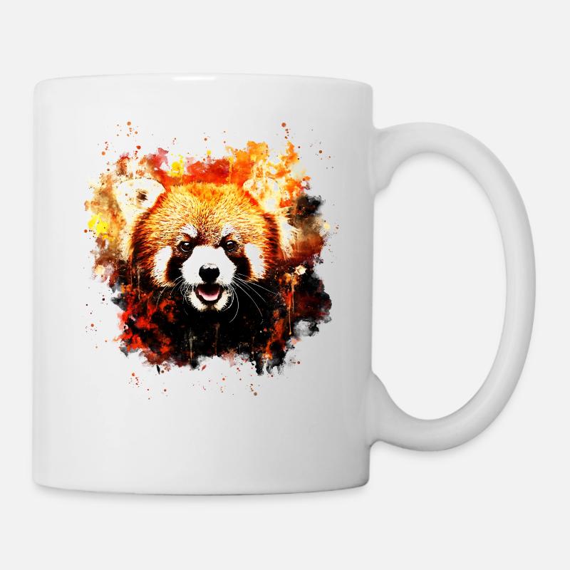 Roter Panda Porträt ws std - Tasse - Weiß