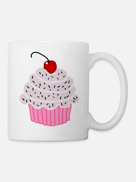 Sugar sweet pink tart - Mug - white