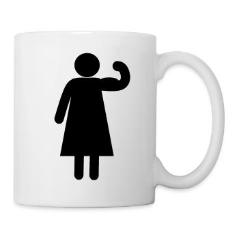 Strong woman - Mug - white - Right