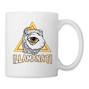 illamanati - cooles Lama Alpaka Geschenk - Tasse - Weiß - Rechts