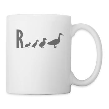 Rente Wortspiel lustig Geschenk Kollegen Arbeit - Tasse - Weiß - Rechts