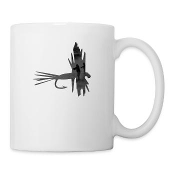 Fliegenfischen Shirt für Fliegenfischer - Tasse - Weiß - Rechts