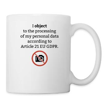 Personenbezogene Daten Datenschutz GDPR Jura - Tasse - Weiß - Rechts