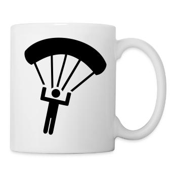 Parachute jumping - Mug - white - Right