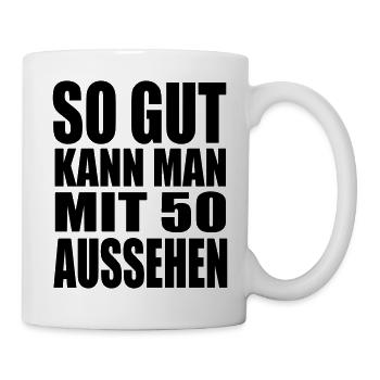50 Jahre - Tasse - Weiß - Rechts