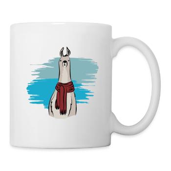 Lustige Lama-Lama-Alpaka-T-Shirt Geschenkideen - Tasse - Weiß - Rechts