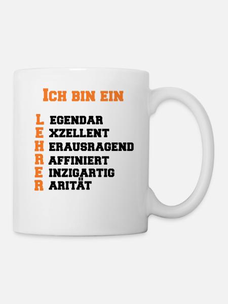 Lehrer - Tasse - Weiß