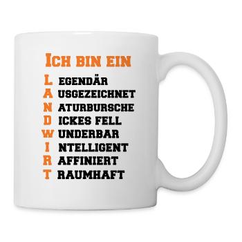 Agriculteur - Mug blanc - blanc - Droite
