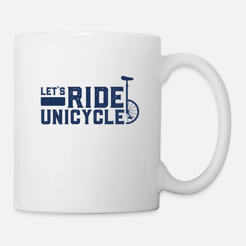 Einrad - Tasse - Weiß