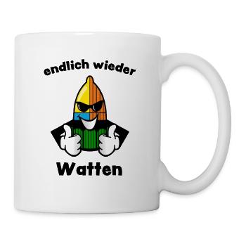 WATTEN Watteln Wattlung Card game Kartergeschenk - Mug - white - Right