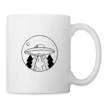 Alien Ufo - Mug blanc - blanc - Droite