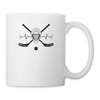 Floorball , perfektes Geschenk, Geburtstag, - Tasse - Weiß - Rechts