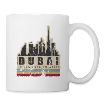 Retro Dubai Tower City Tourism Gift - Mug - white - Right