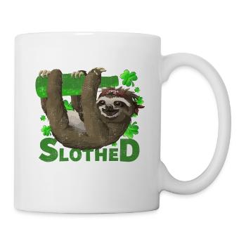 Let's Get Slothed - St. Patrick´s Day - Tasse - Weiß - Rechts
