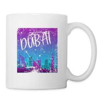 Dubai Tourismus Sonnenuntergang Stadt Geschenk - Tasse - Weiß - Rechts
