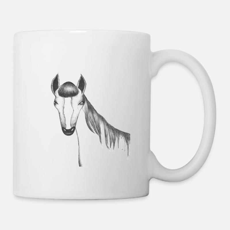 Pferdekopf - Tasse - Weiß