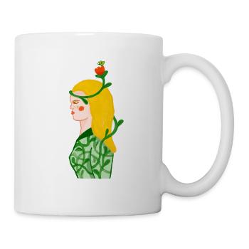 Woman and the nature - Mug - white - Right