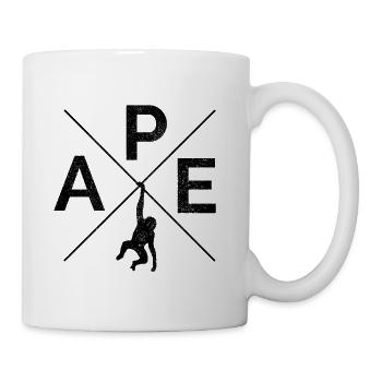 APE Monkey Monkey Primate Africa Wildlife Gift - Mug - white - Right