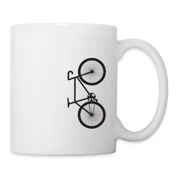 Vélo de course silhouette - Mug blanc - blanc - Droite