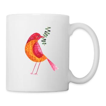a colorful birds - Mug - white - Right