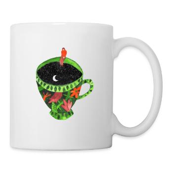 Lonely woman - Mug - white - Right