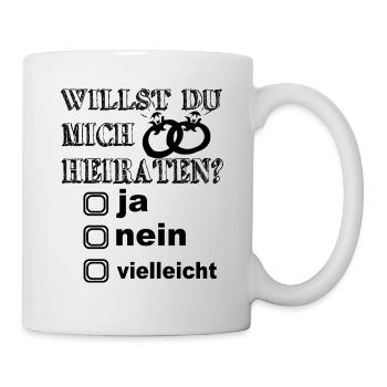 Tu veux m’épouser ? Demande en mariage - Fiançailles - Mug blanc - blanc - Droite