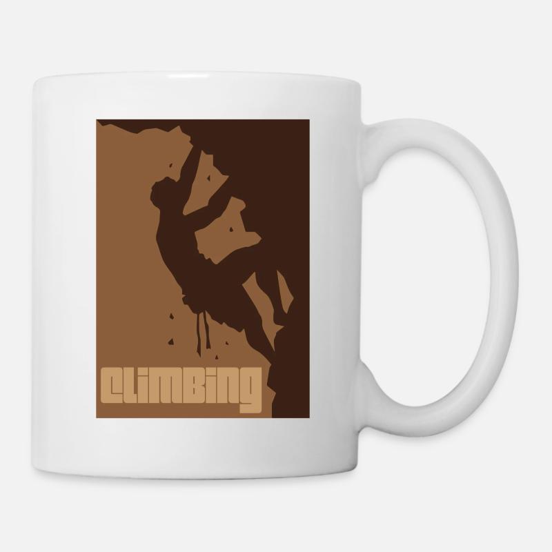 Climbing Klettern - Tasse - Weiß
