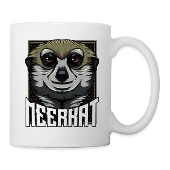Suricate visage Amour des animaux - Mug blanc - blanc - Droite