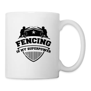 Fechten Fechten Fechten Fechten - Tasse - Weiß - Rechts