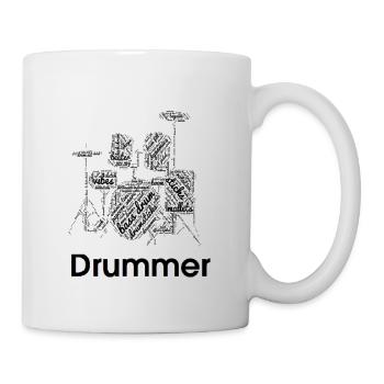 I Love Playing Drums: Funny "Drummer Term Word - Mug - white - Right