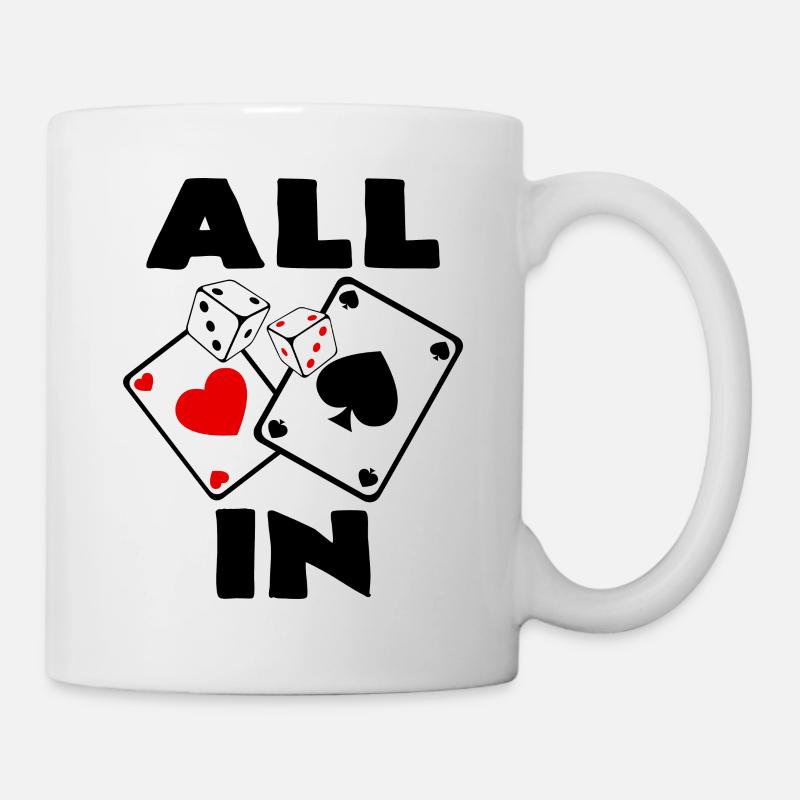 Glücksspiel - Tasse - Weiß