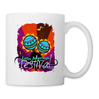 Latin Tanz Musik American Festival Shirt Geschenk - Tasse - Weiß - Rechts