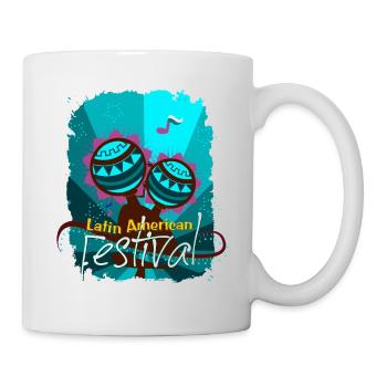 Latin Tanz Musik American Festival Shirt Geschenk - Tasse - Weiß - Rechts