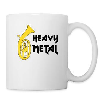 Drôle de design de ténor, heavy metal, musique de soufflage - Mug blanc - blanc - Droite