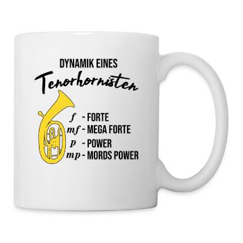 Cadeau de ténor, dynamique d’un rhinocéros ténor - Mug blanc - blanc - Droite