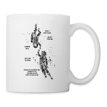 À travers l'espace et à travers le temps - Mug blanc - blanc - Droite