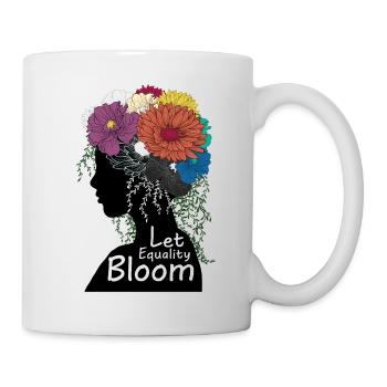 Laissez l'égalité s'épanouir - Mug blanc - blanc - Droite