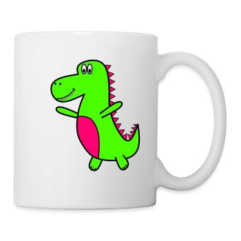 Dino - Tasse - Weiß - Rechts