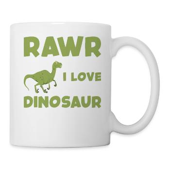 Rawr dino - Mug blanc - blanc - Droite
