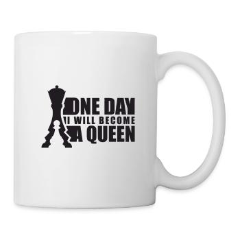 Schach Königin Spiel Geschenk - Tasse - Weiß - Rechts