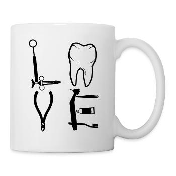 Dentiste Bouche Cadeau De Médecine Dent Dentiste Dentiste - Mug blanc - blanc - Droite